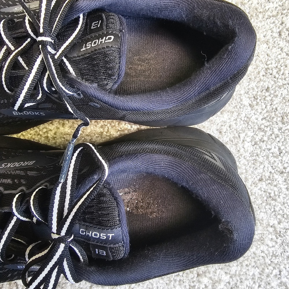 Brooks Ghost 13 Black Women's Sz 9 2A Narrow Running Shoes ~ Has Defects - Picture 10 of 14